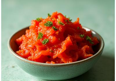 A vibrant bowl of homemade kimchi, fresh and crisp, ready to eat.