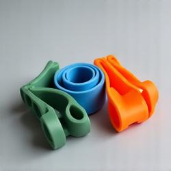 Set of colorful resistance bands