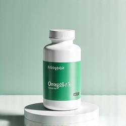 Bottle of high-quality Omega-3 fish oil supplements