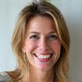 Portrait of Sarah, 42, smiling