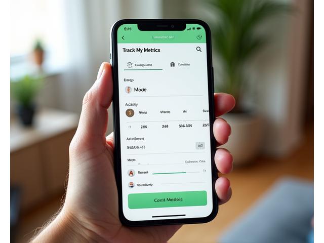 Detailed health metrics categories including physical activity, nutrition, and mental wellness tracking options on a mobile device.