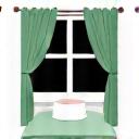 Icon of a perfectly dark and temperature-controlled bedroom, emphasizing comfort.