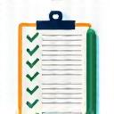 A notepad with a checklist and a pen, symbolizing a customizable protocol.